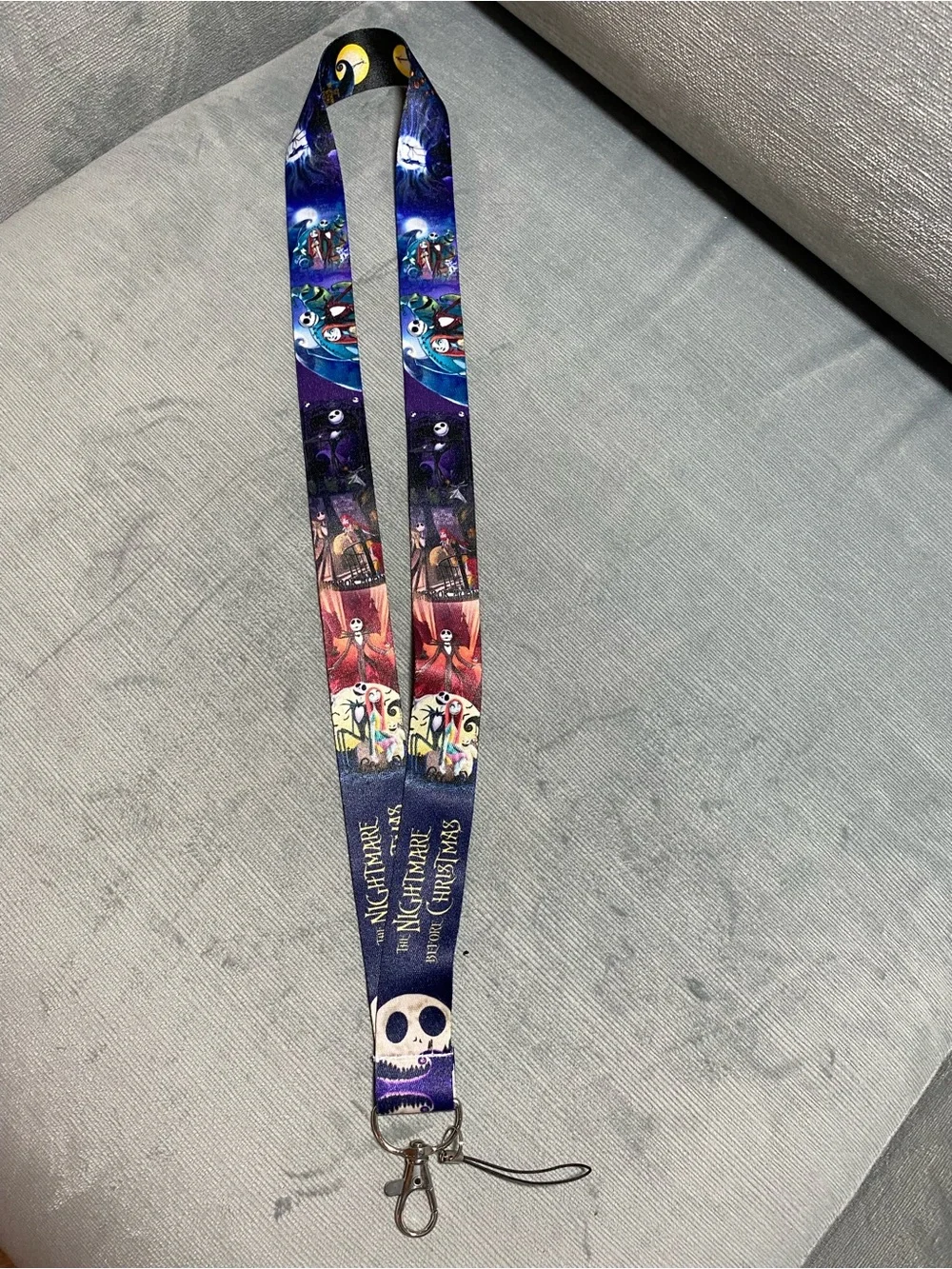 The Nightmare Before Christmas Jack Skellington Lanyard - Blue/Purple NWOT